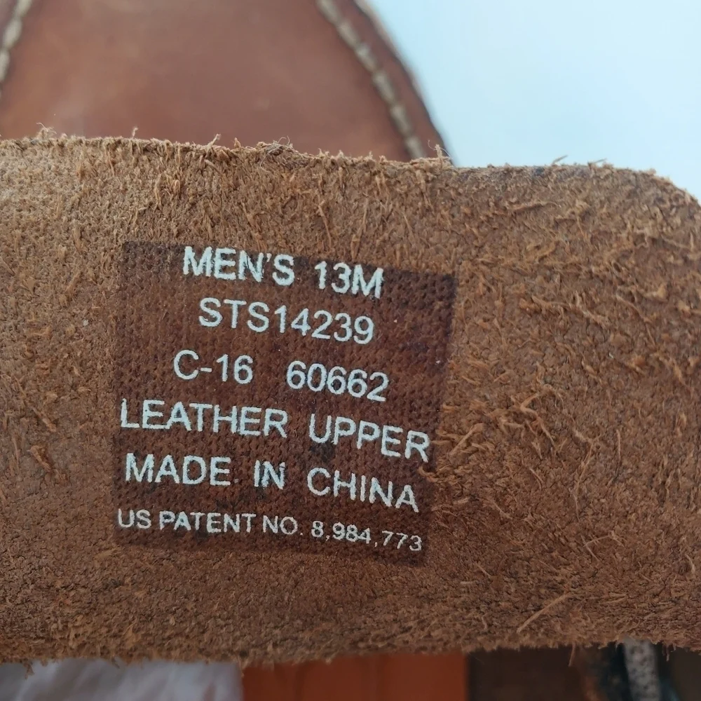 Sperry tan leather